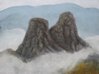 「霧の妙義山」